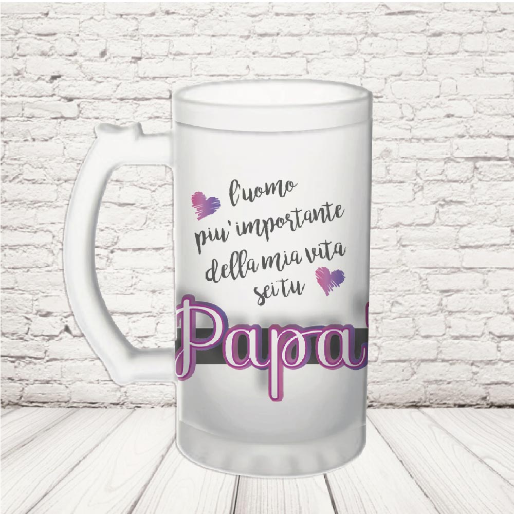 BOCCALE ''DAD CRAVATTA'' VETRO