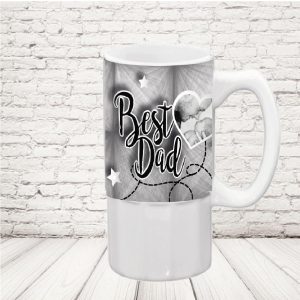 BOCCALE ''BEST DAD GRIGIO'' CERAMICA