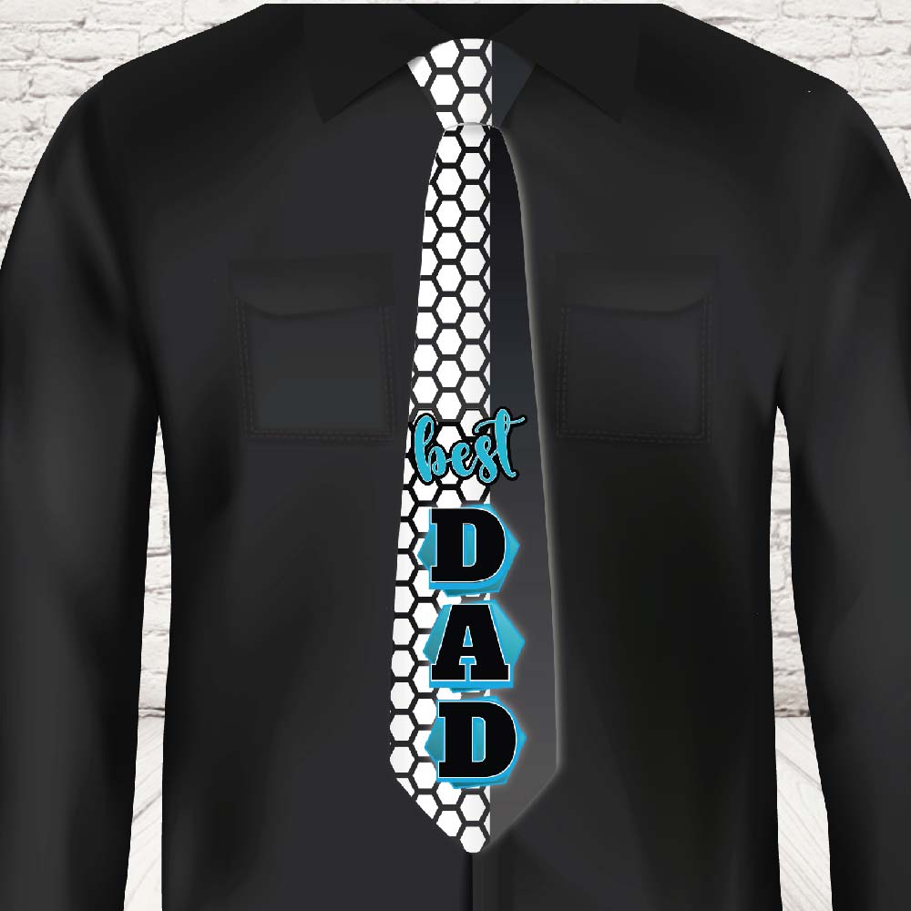 CRAVATTA 'BEST DAD BLU'