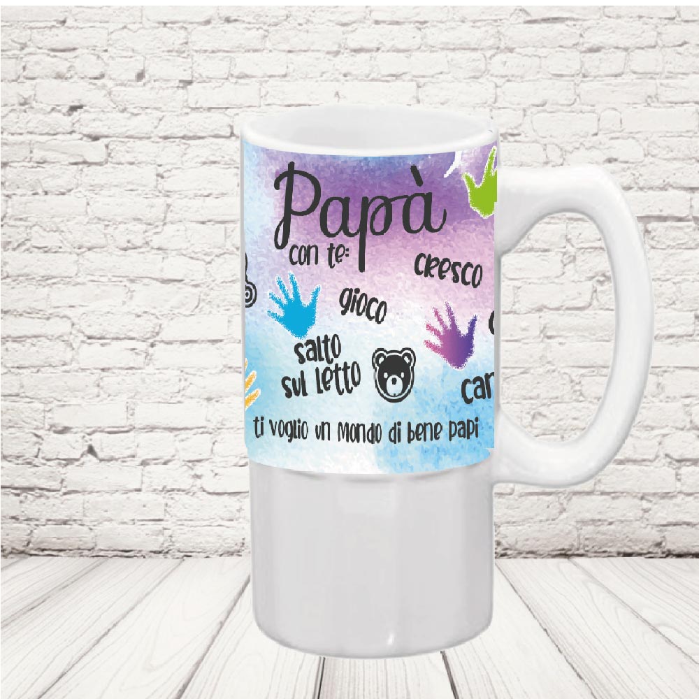 BOCCALE ''CON TE CRESCO'' CERAMICA