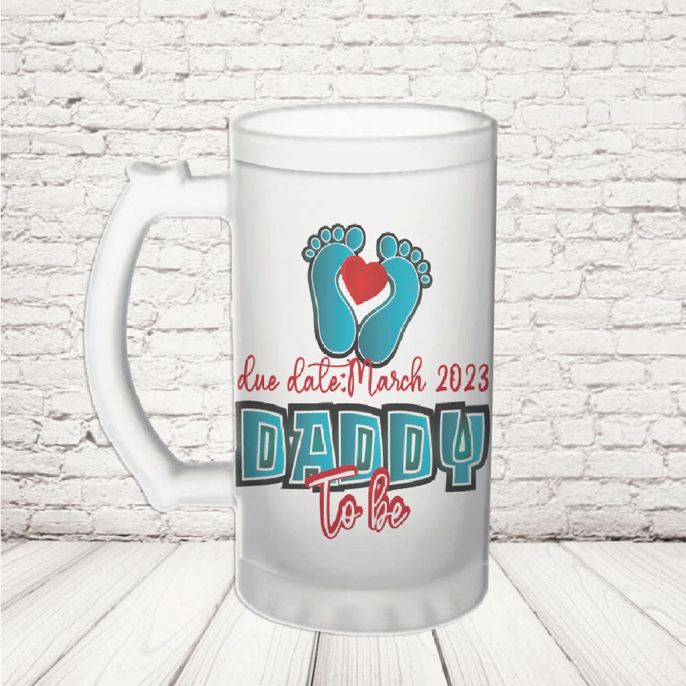 BOCCALE ''DADDY TO BE'' VETRO