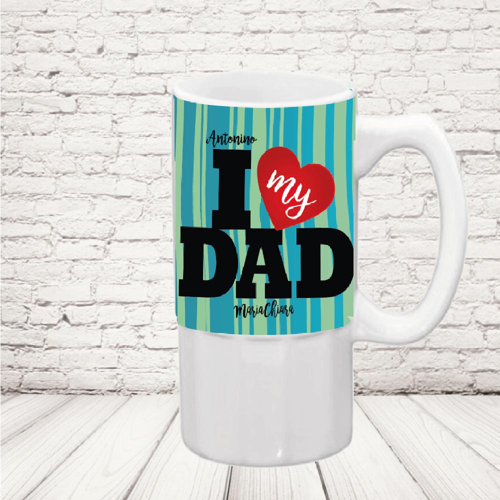 BOCCALE ''LOVE MY DAD '' CERAMICA