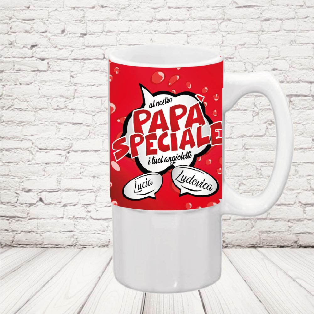 BOCCALE ''DAD FUMETTI'' VETRO