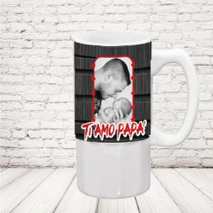 BOCCALE ''DAD FOTO ROSSA'' CERAMICA