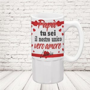 BOCCALE ''UNICO VERO AMORE'' CERAMICA