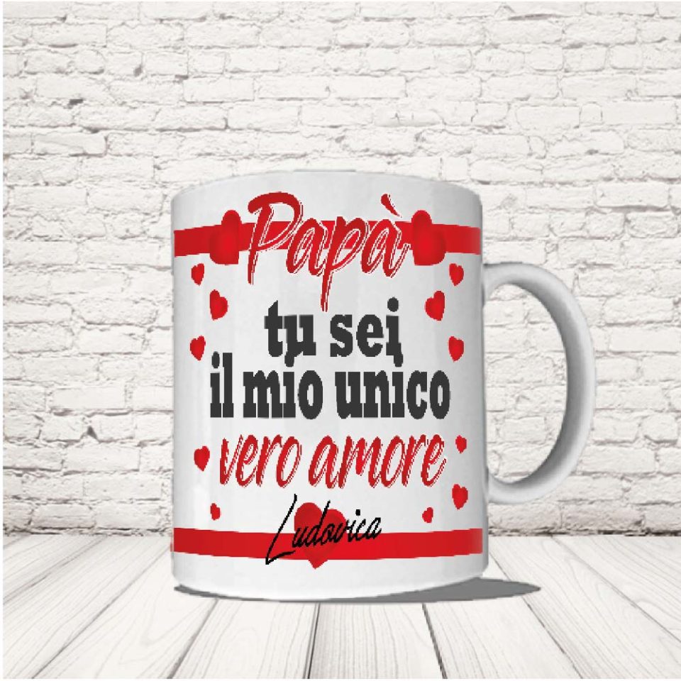 TAZZA ''UNICO AMORE''