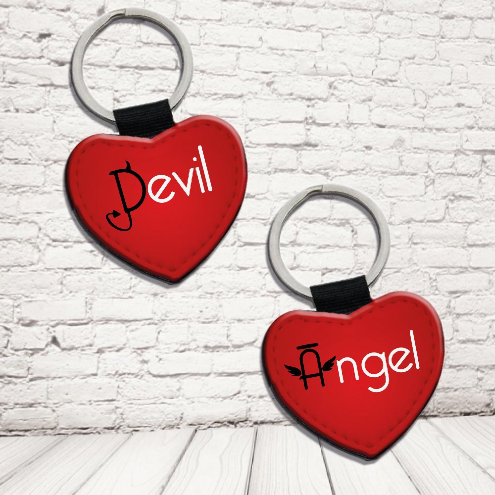 COPPIA PORTACHIAVI ''ANGEL & DEVIL''