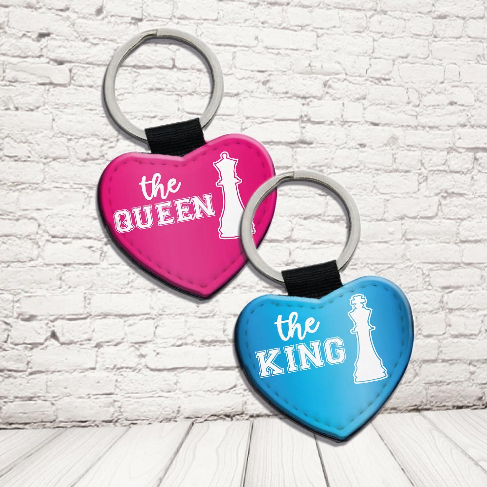 COPPIA PORTACHIAVI ''KING AND QUEEN SCACCHI''