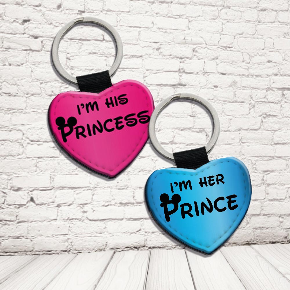 COPPIA PORTACHIAVI ''PRINCE AND PRINCESS''