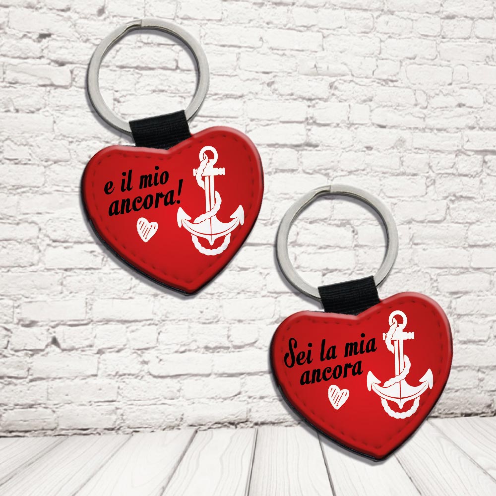 COPPIA PORTACHIAVI ''LOVE ANCORA''