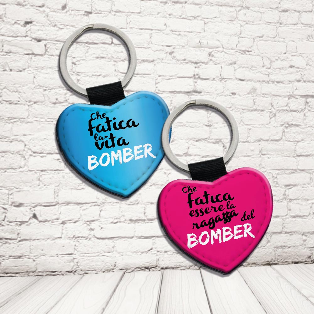 COPPIA PORTACHIAVI ''VITE DA BOMBERS''