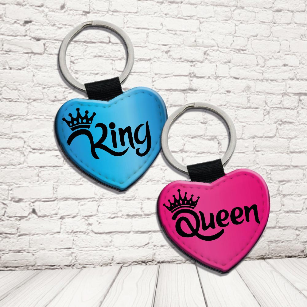 COPPIA PORTACHIAVI ''KING AND QUEEN CORONCINA'