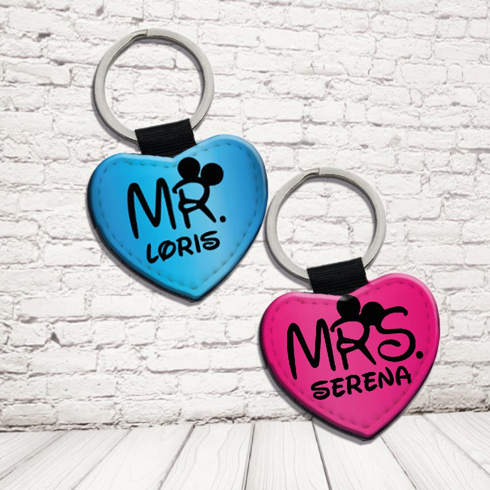 COPPIA PORTACHIAVI ''MR AND MISS TOPINI''