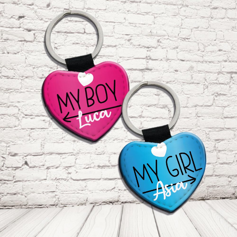 COPPIA PORTACHIAVI ''MY BOY/GIRL'