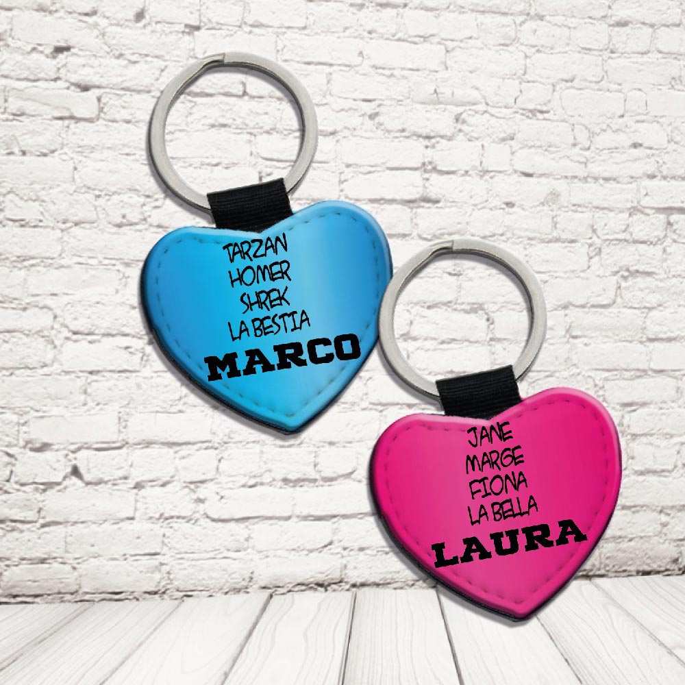 COPPIA PORTACHIAVI ''LIST NAME''