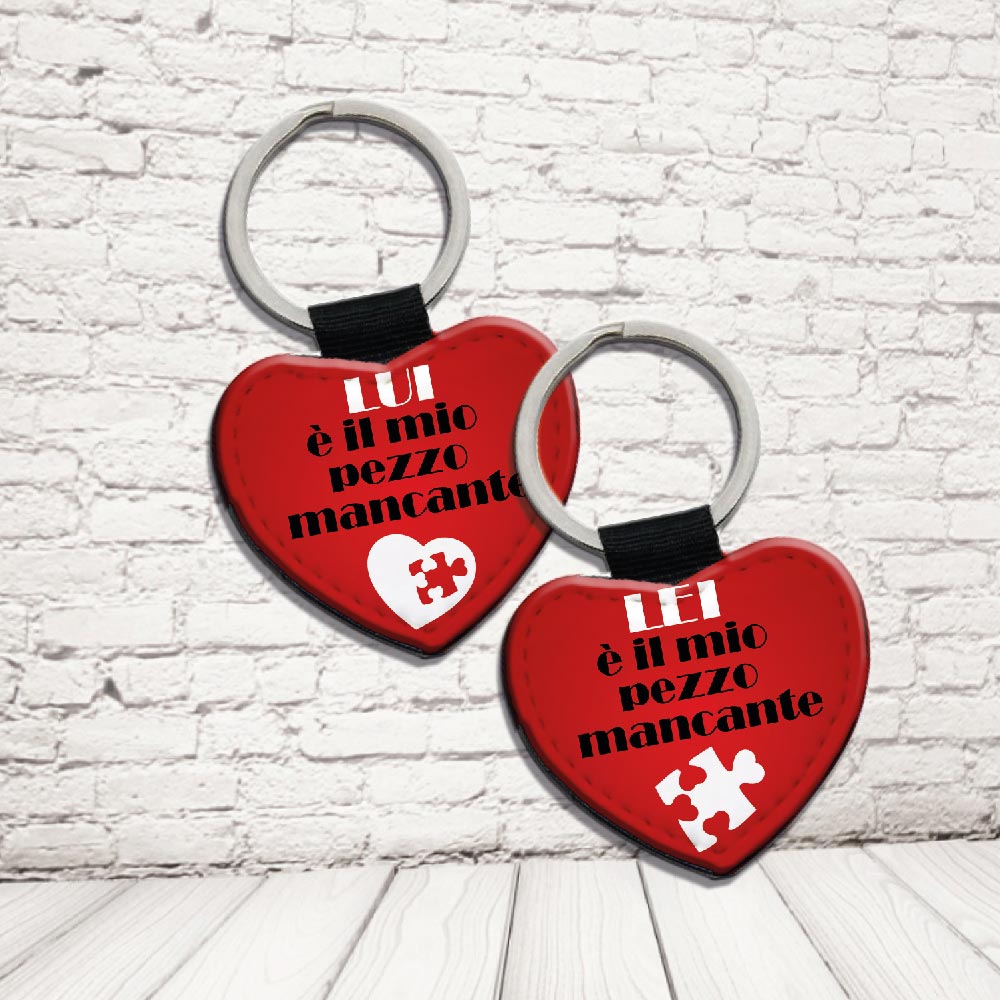 COPPIA PORTACHIAVI ''PEZZO MANCANTA''