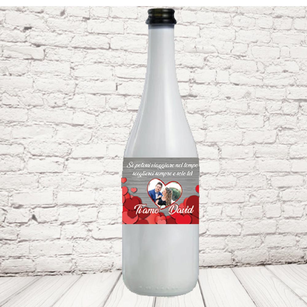 BOTTIGLIA ''cuori LOVE'