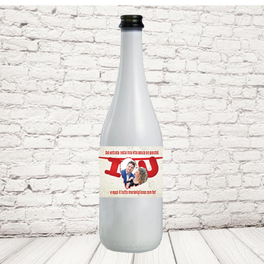 BOTTIGLIA ''LOVE YOU FESTONE'