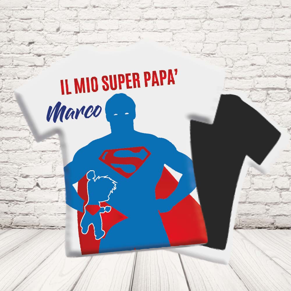 CALAMITA MAGLIETTA ''DAD SUPER EROE''