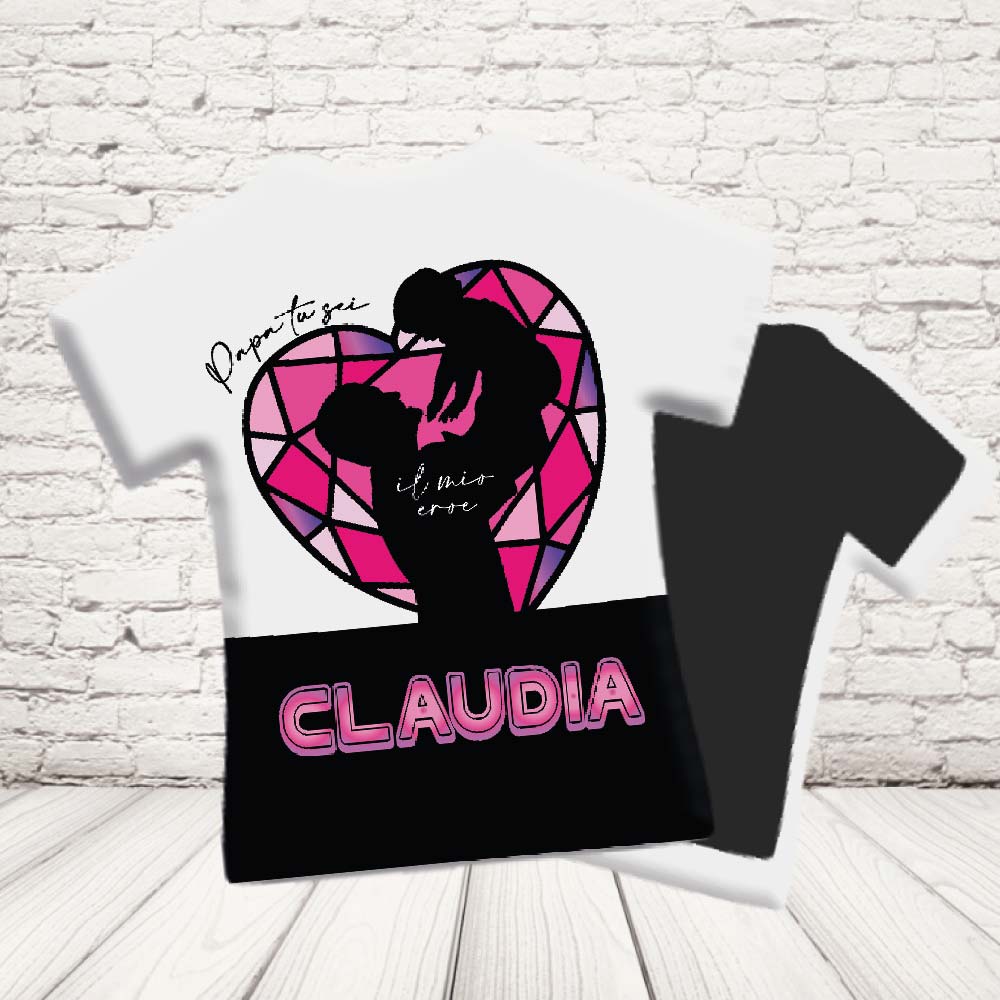 CALAMITA MAGLIETTA ''DAD CRISTALLO ROSA''