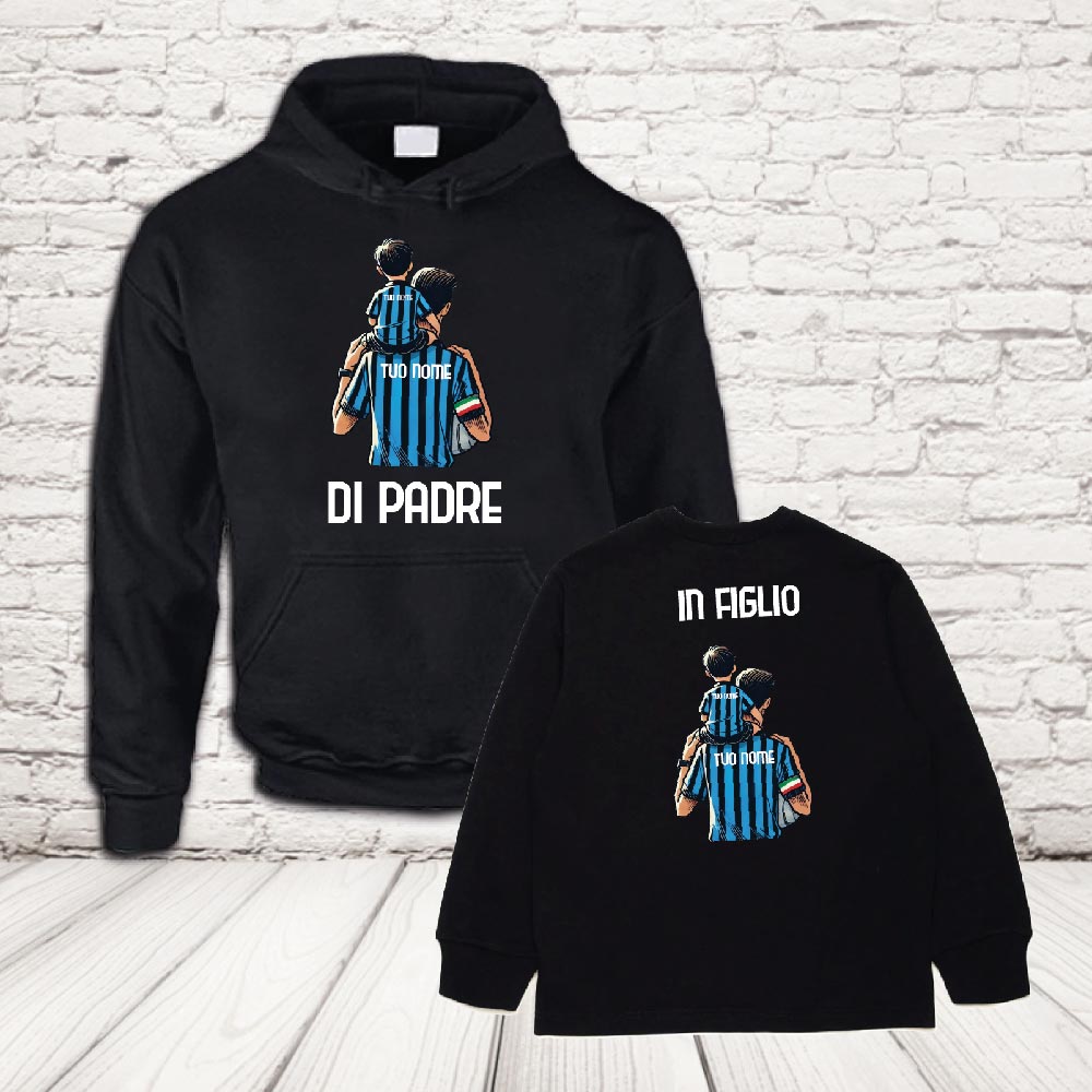 COPPIA felpe Bergamo NERO