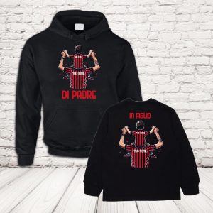 COPPIA felpe milan nero