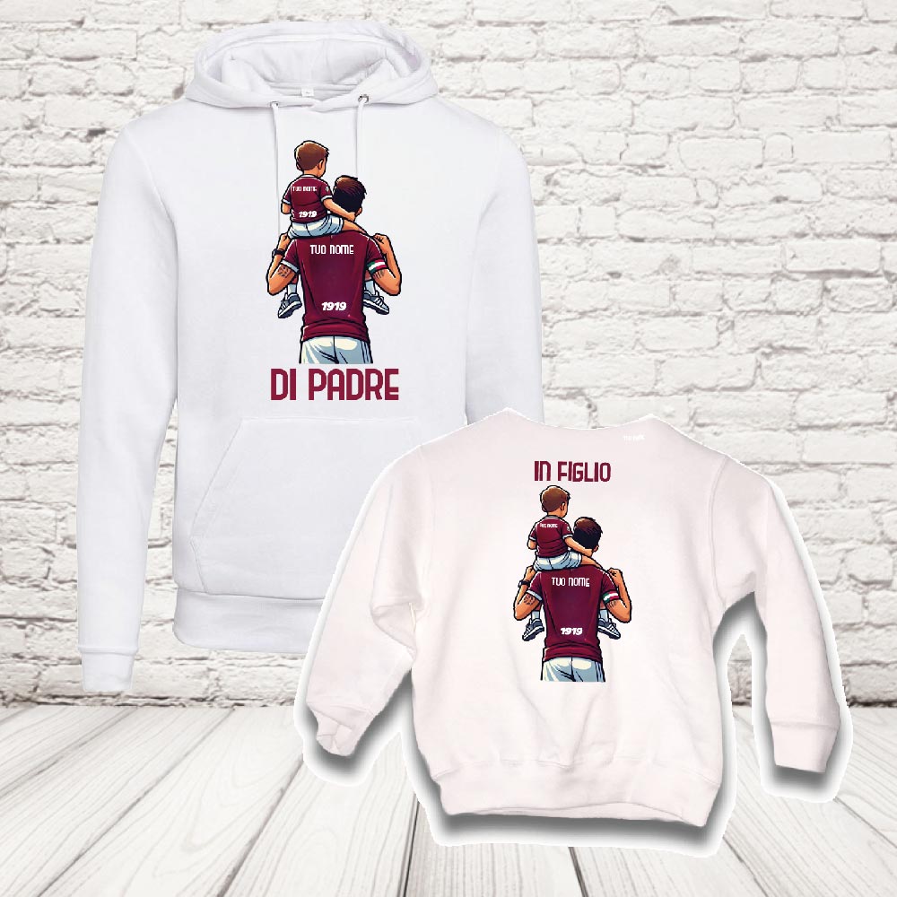 COPPIA felpe salerno bianco