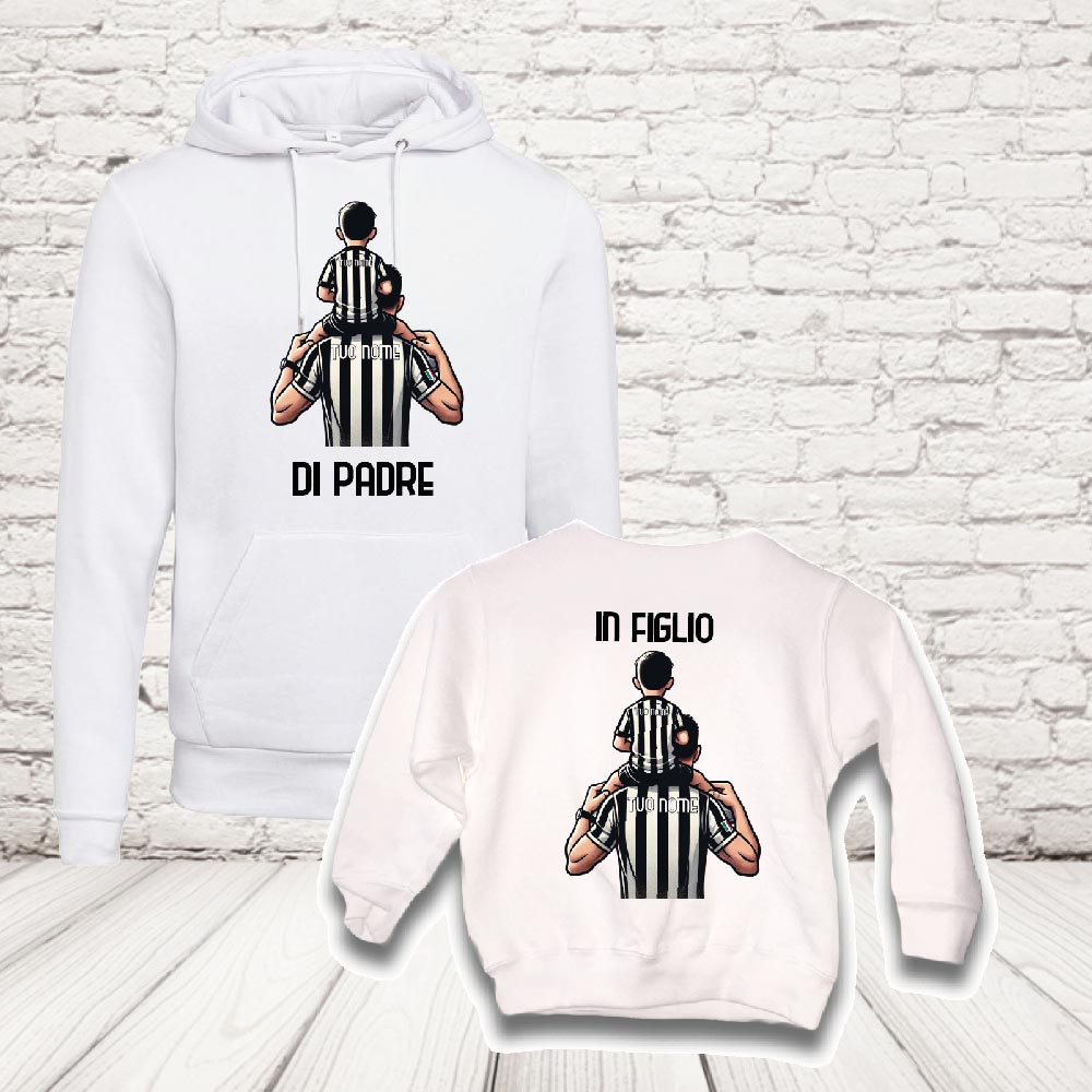 COPPIA felpe juve bianco