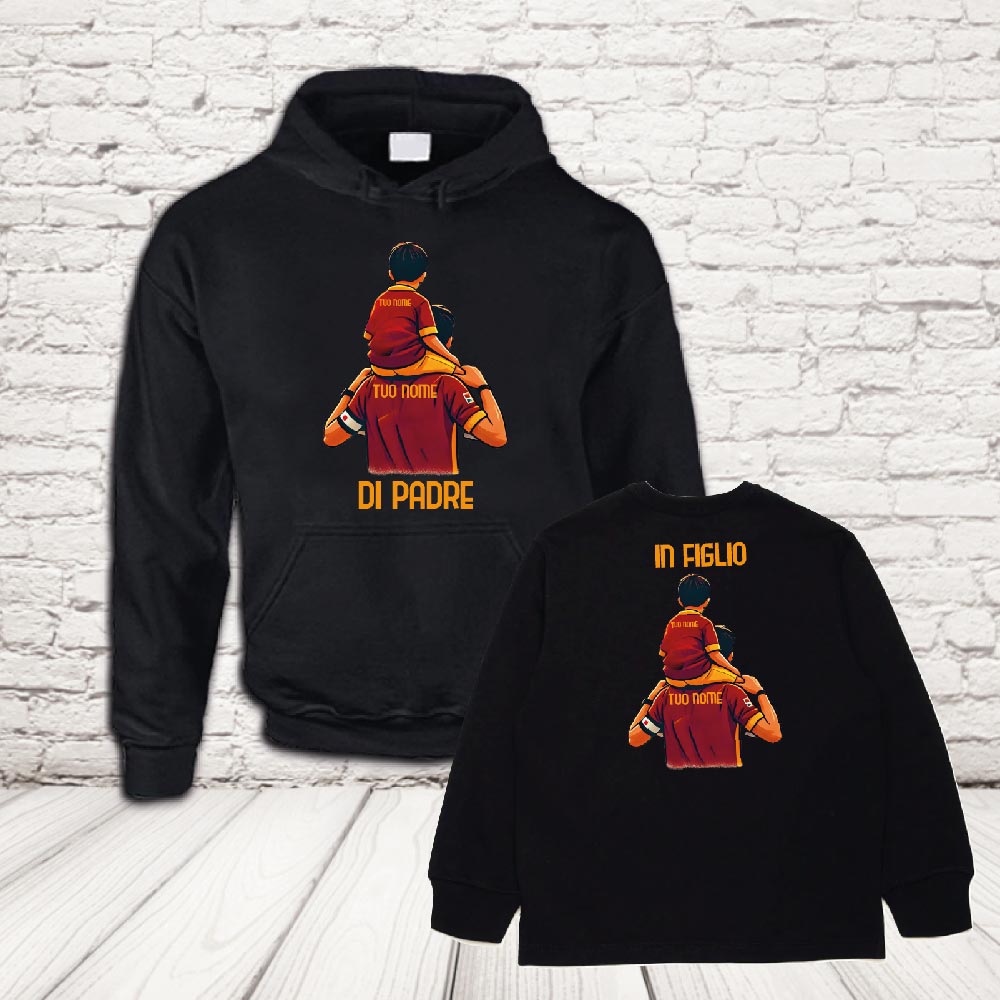 COPPIA felpe Romanisti nero