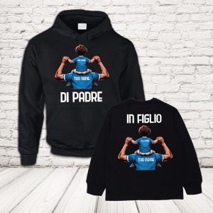 COPPIA felpe napoli nero