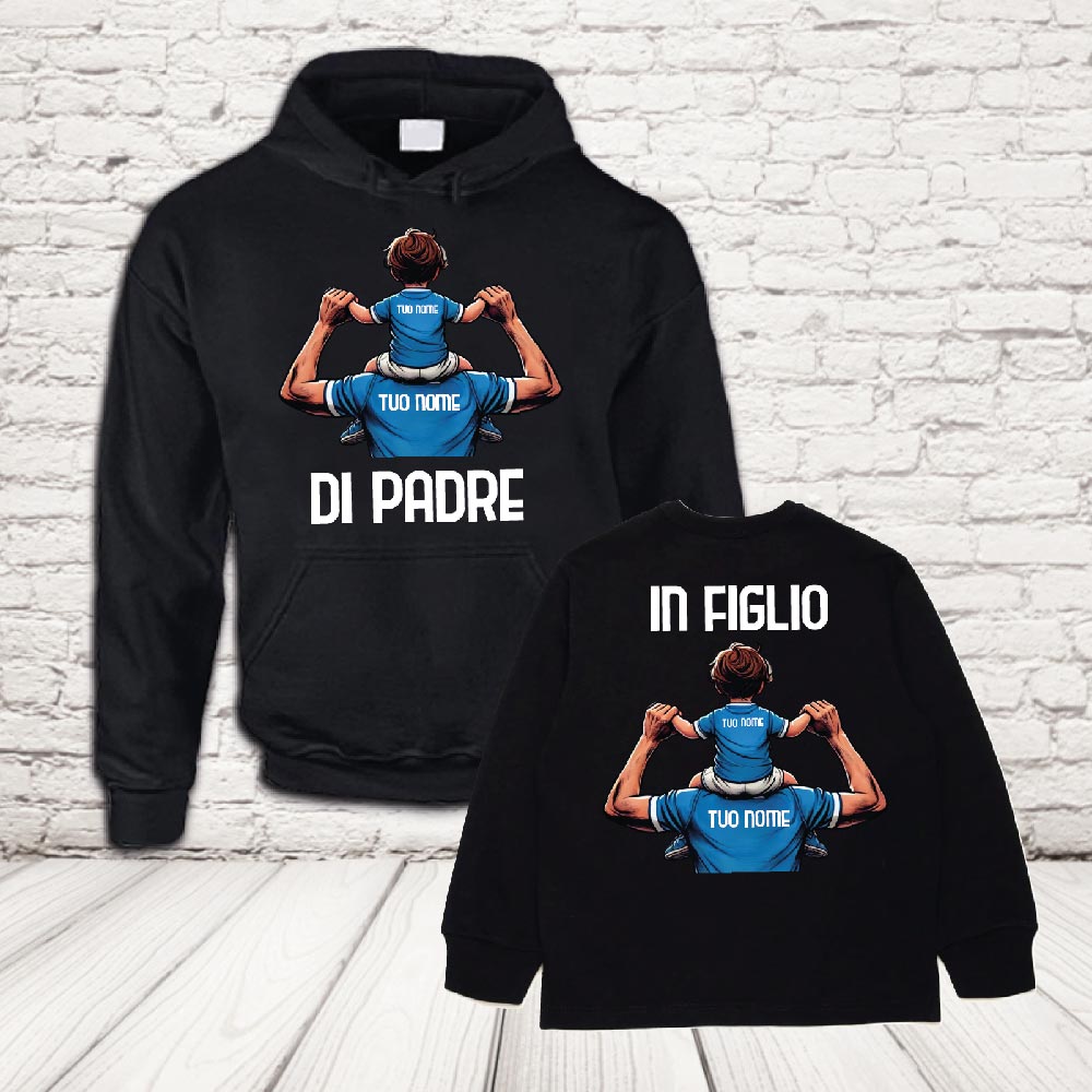 COPPIA felpe napoli nero