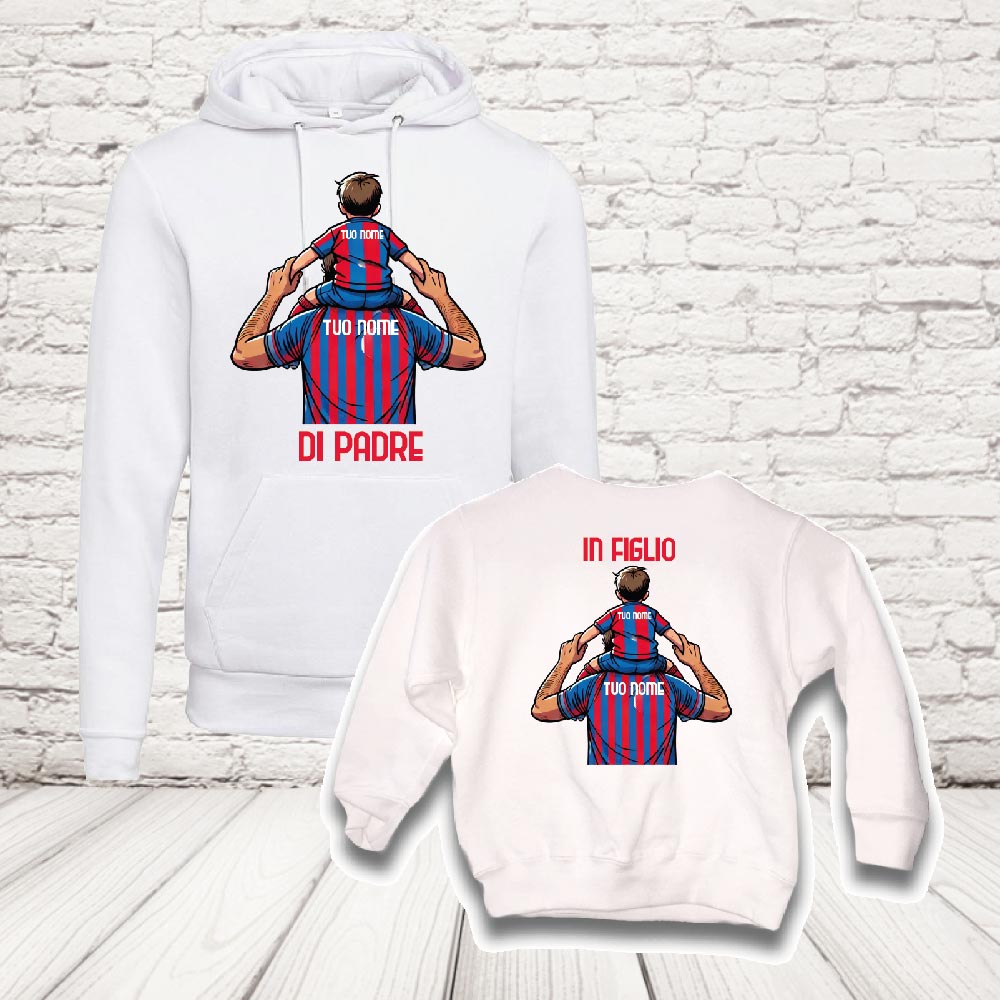 COPPIA felpe catania bianco