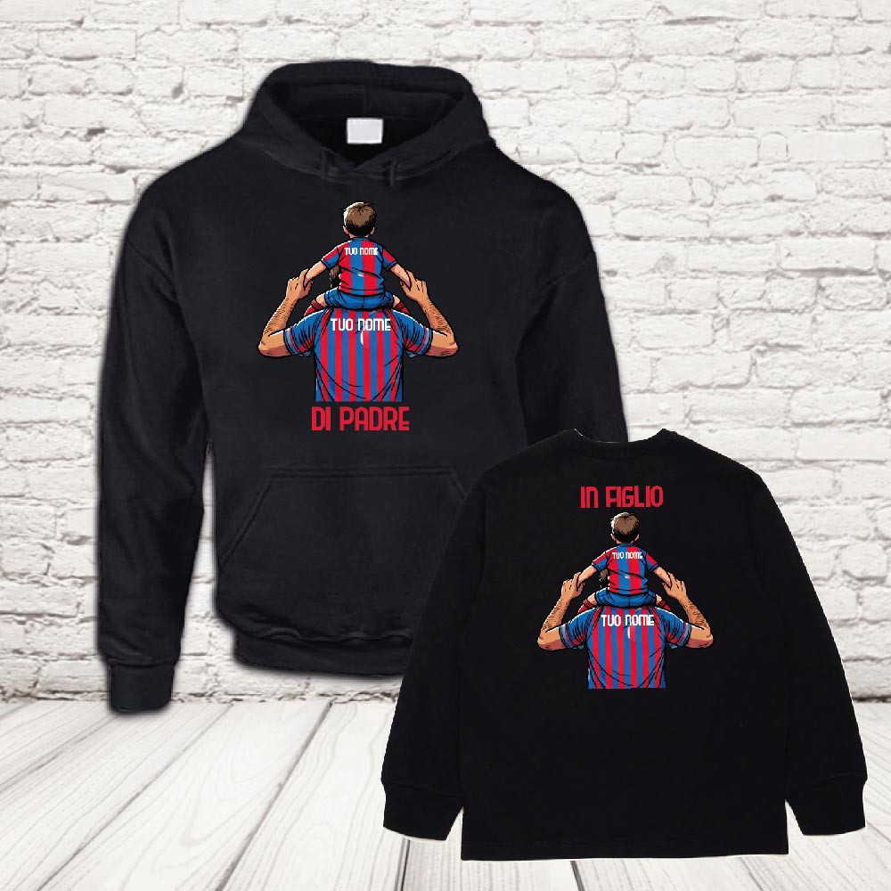 COPPIA felpe catania nero