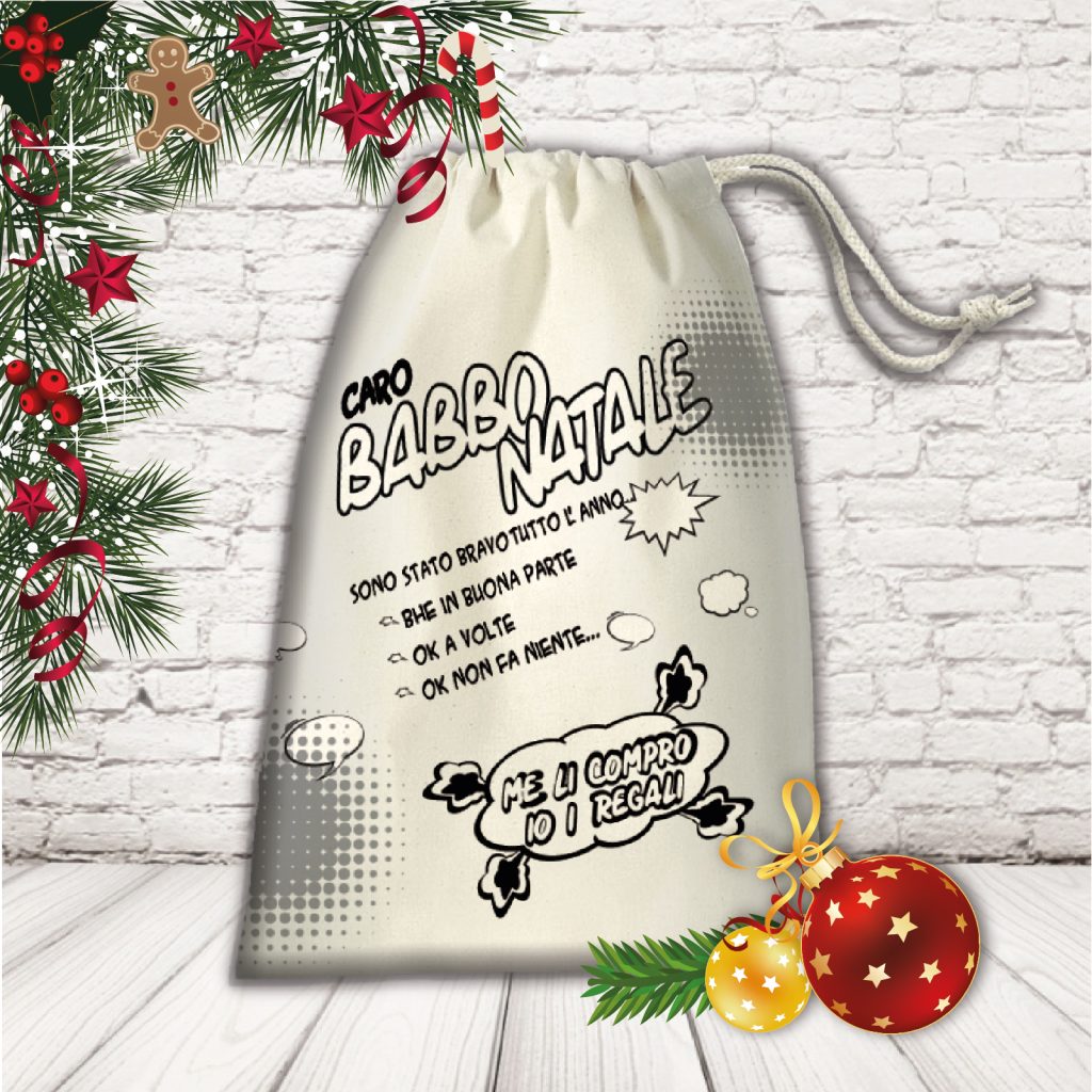 SACCO PORTA REGALI ''ME LI COMPRO IO''