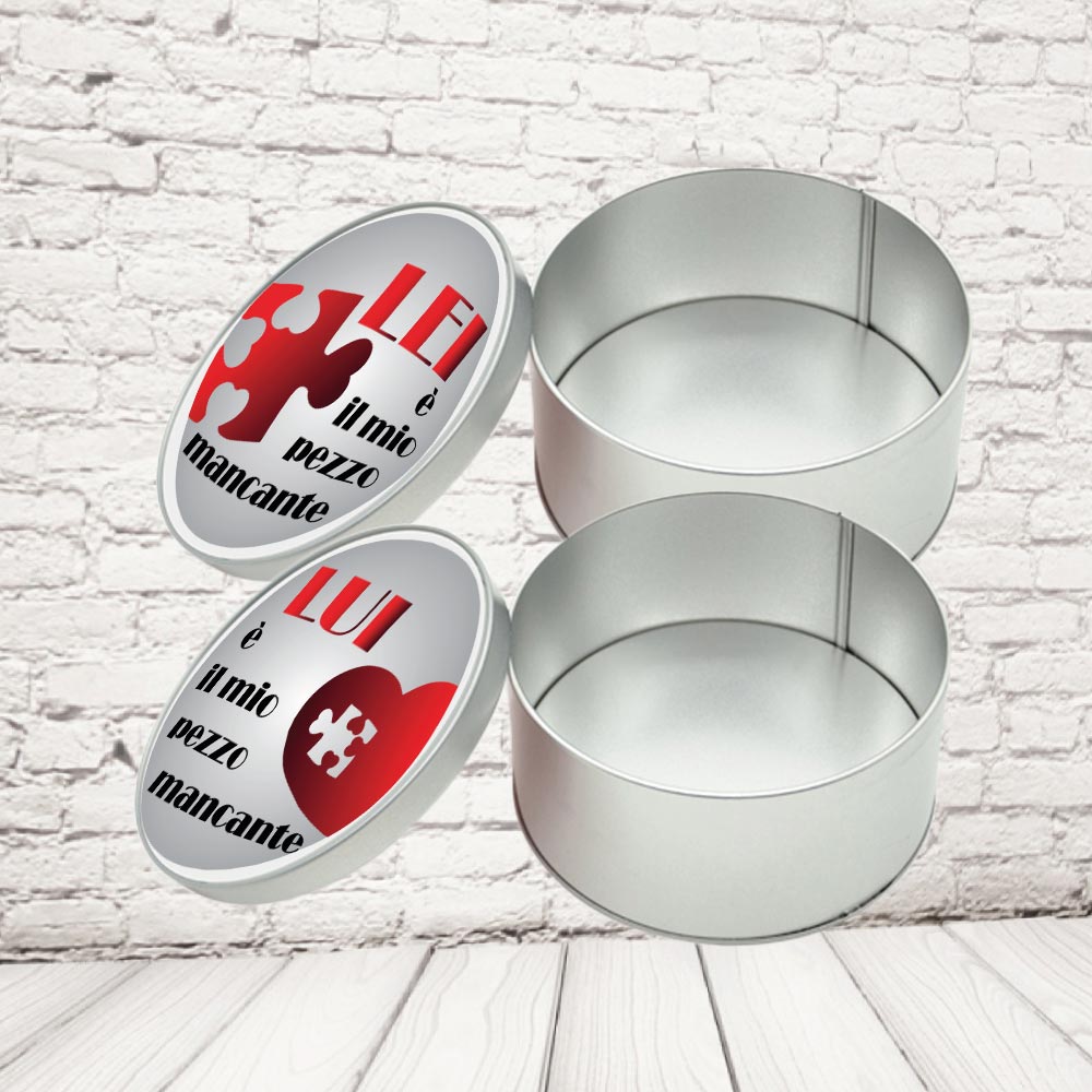 SCATOLINE LATTA ''PEZZO MANCANTE '' CERCHIO