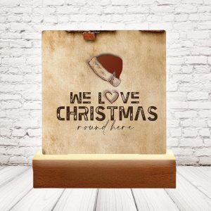 LAMPADA LED ''LOVE CHRISTMAS CAP''