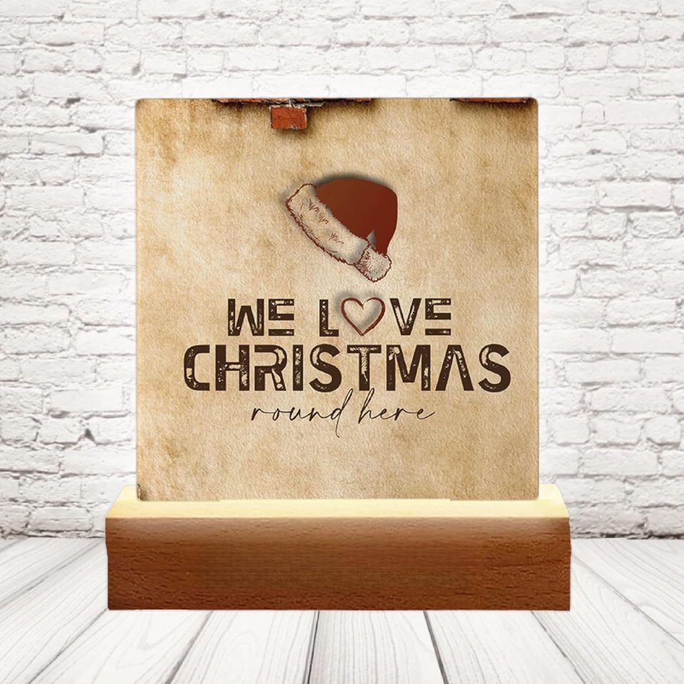 LAMPADA LED ''LOVE CHRISTMAS CAP''