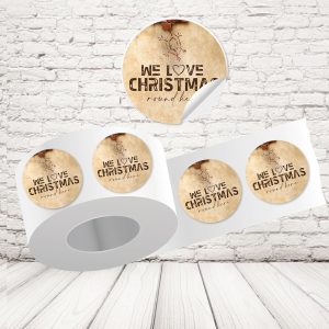 KIT ADESIVI ''LOVE CHRISTMAS FIOCCO'