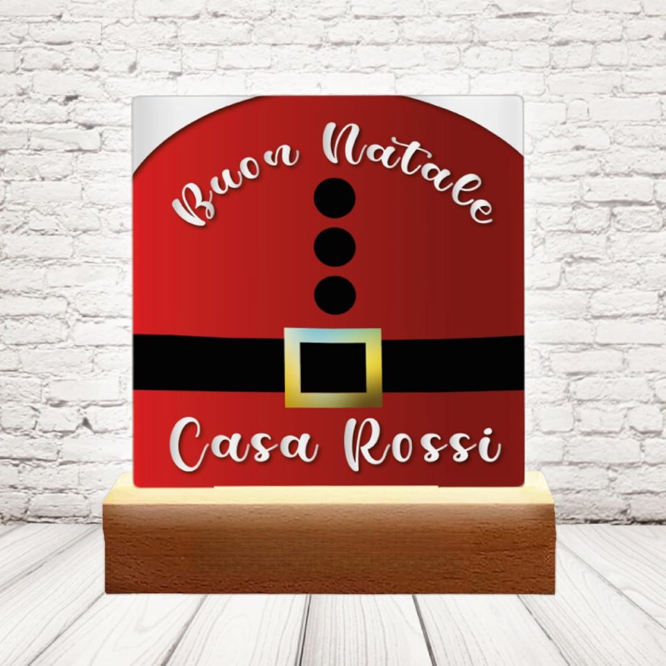 LAMPADA LED ''SANTA CLAUS CINTURA''