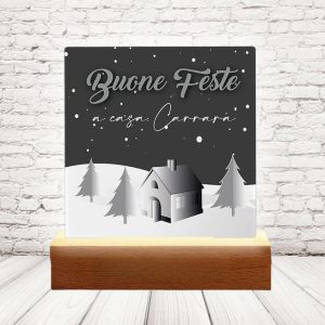 LAMPADA LED ''neve alla porta''