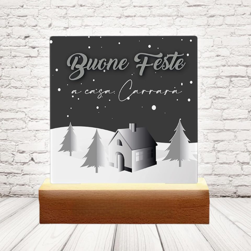 LAMPADA LED ''neve alla porta''