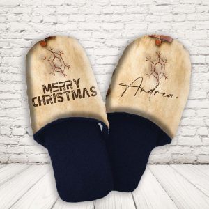 PANTOFOLE ''LOVE CHRISTMAS FIOCCO''