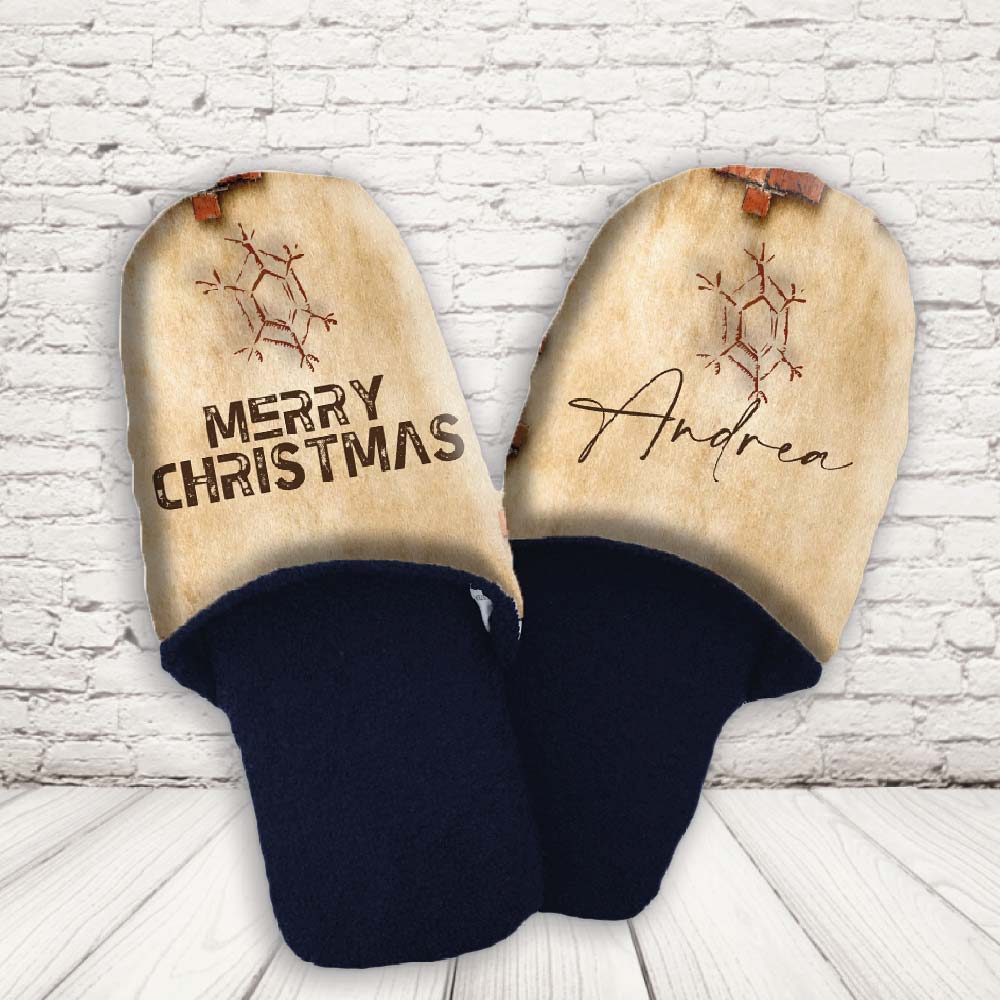 PANTOFOLE ''LOVE CHRISTMAS FIOCCO''