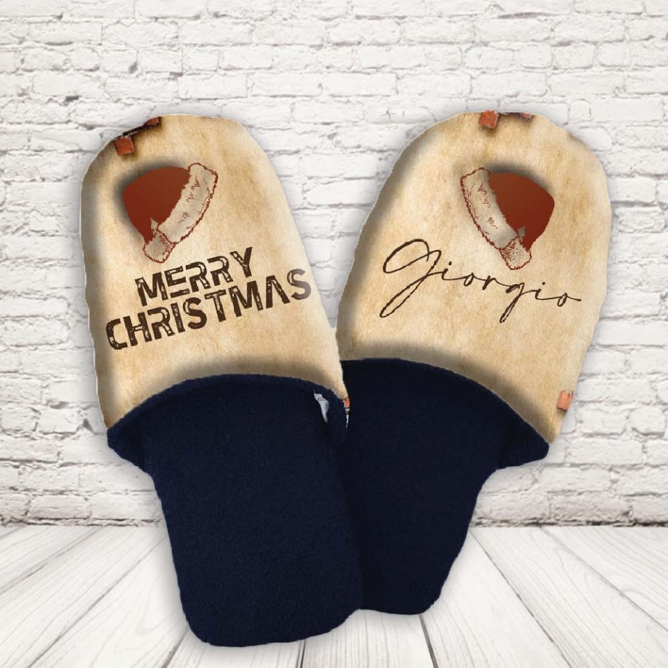 PANTOFOLE ''LOVE CHRISTMAS CAP''