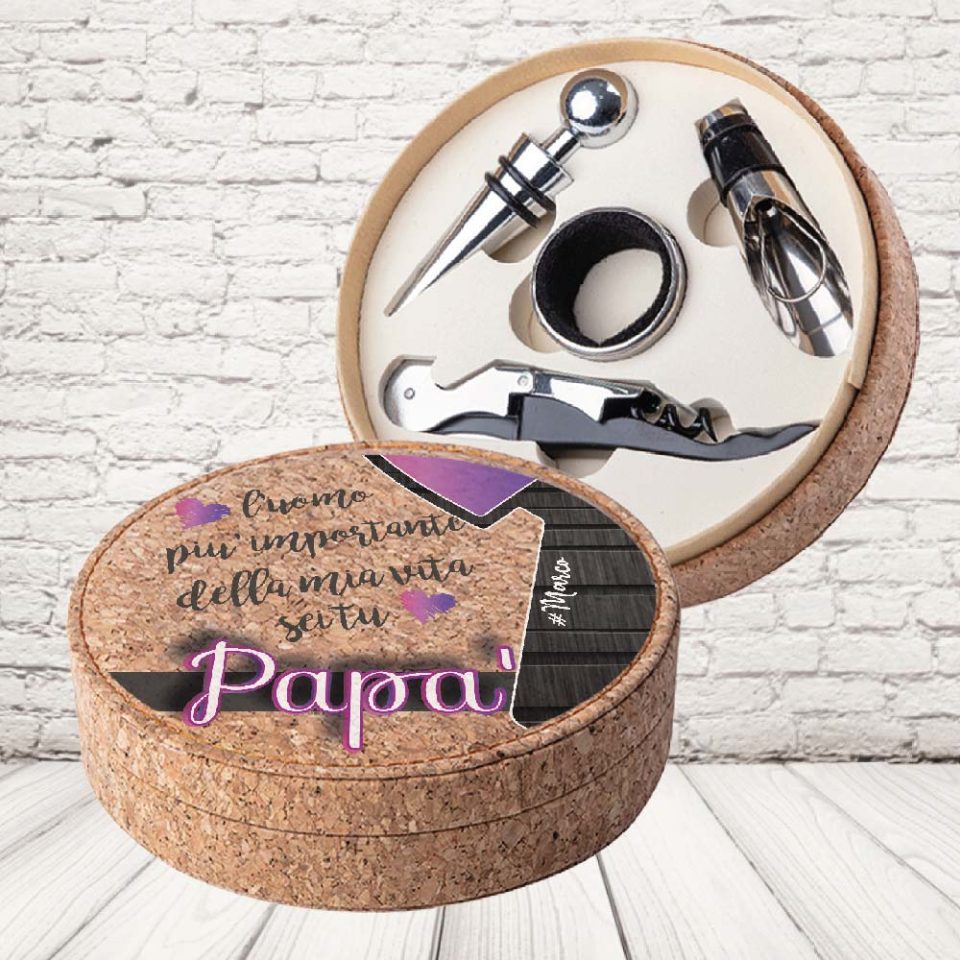 SET VINO SUGHERO ''DAD CRAVATTA'