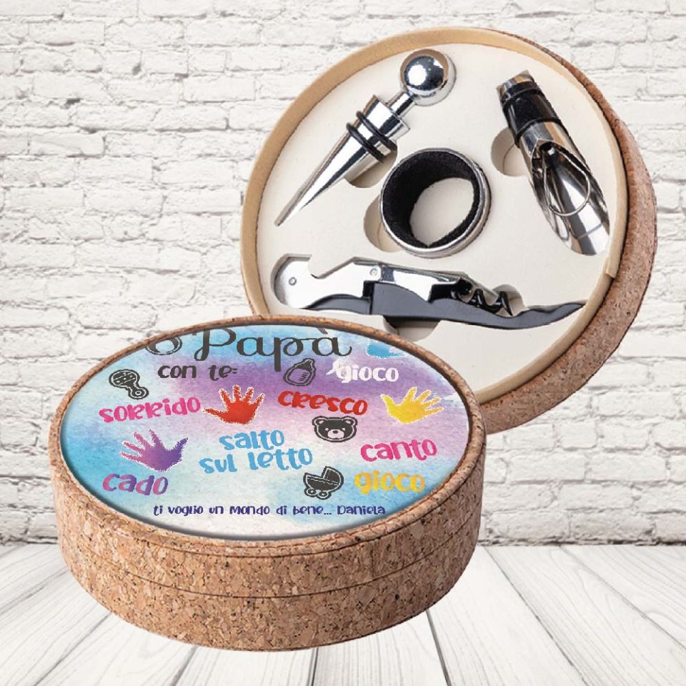 SET VINO SUGHERO ''CON TE CRESCO''