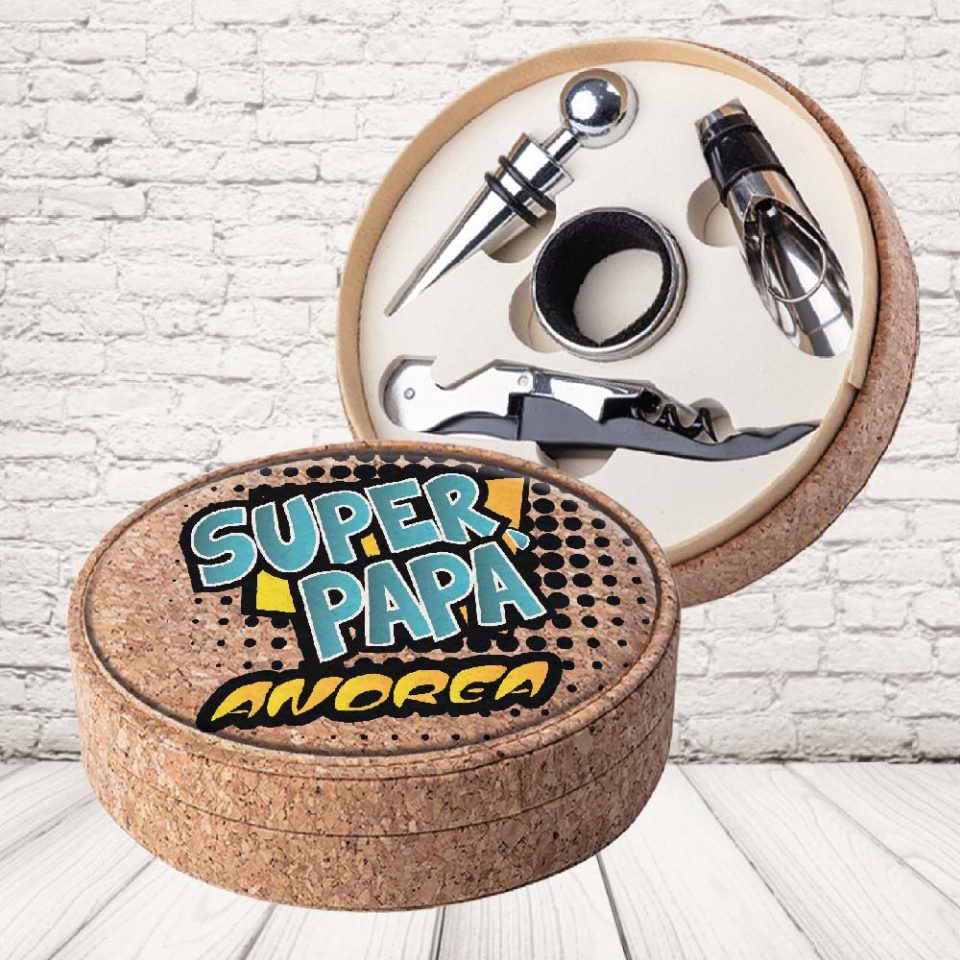 SET VINO SUGHERO ''COMICS DAD''