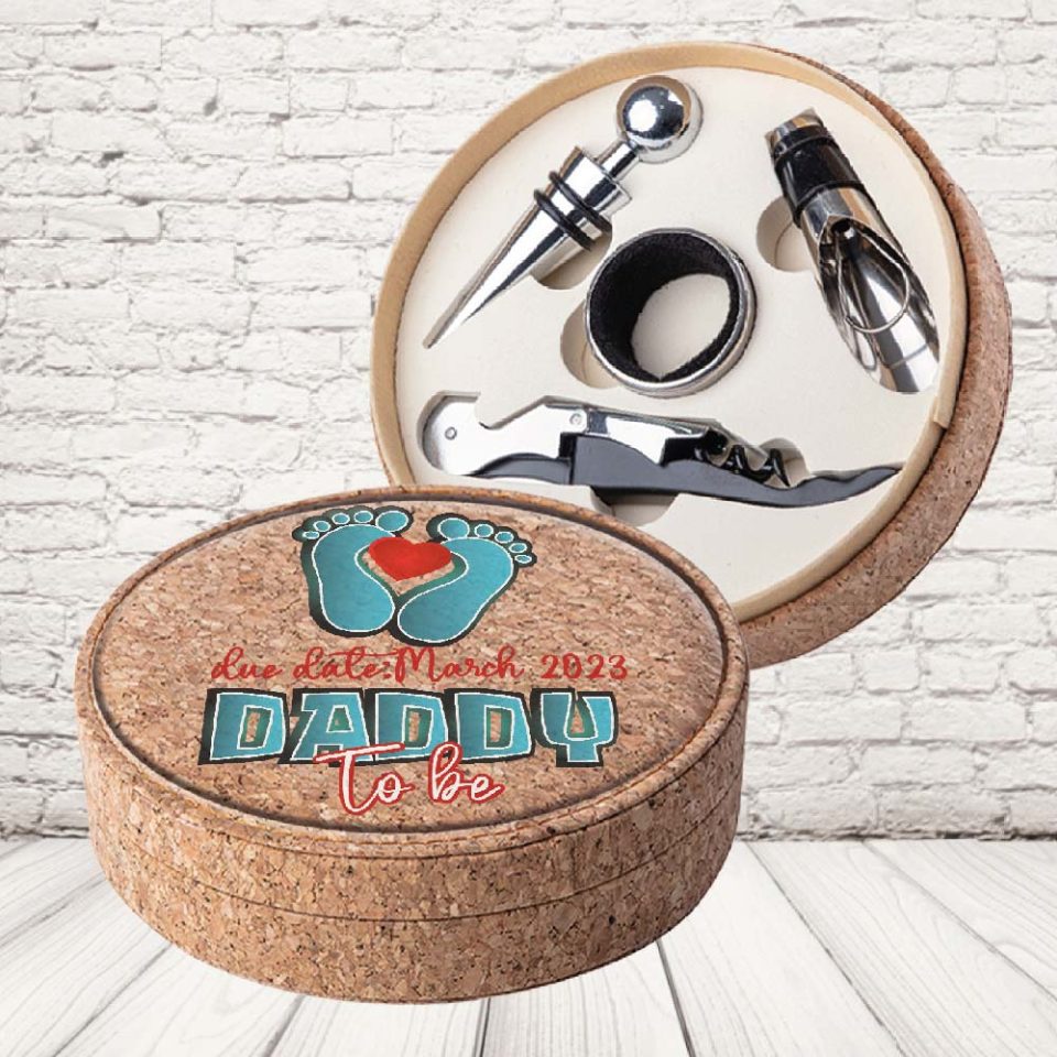 SET VINO SUGHERO ''DADDY TO BE''