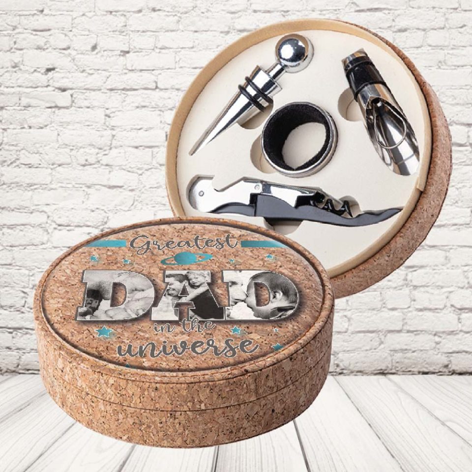 SET VINO SUGHERO ''GREATEST DAD''