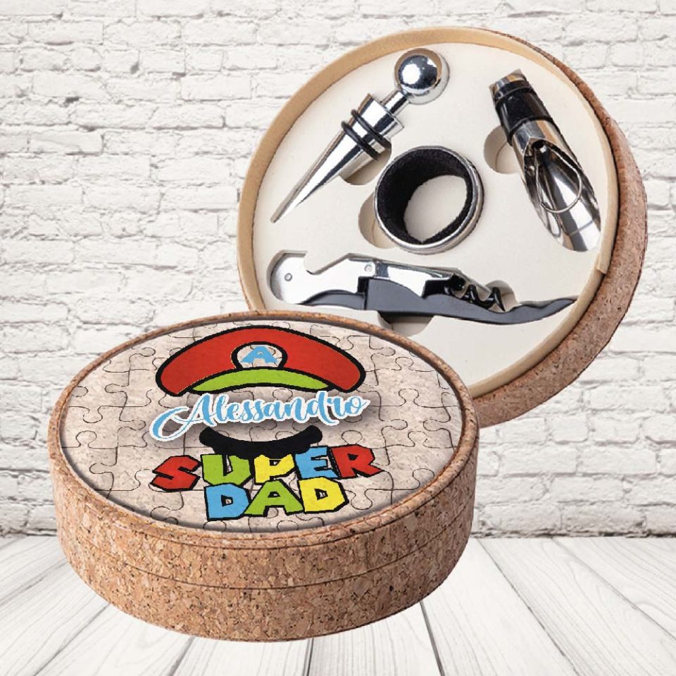 SET VINO SUGHERO ''SUPER DAD BROS''